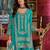 Ethnic Motifs Embroidered Round Neck Straight Kurta With Sharara & Dupatta