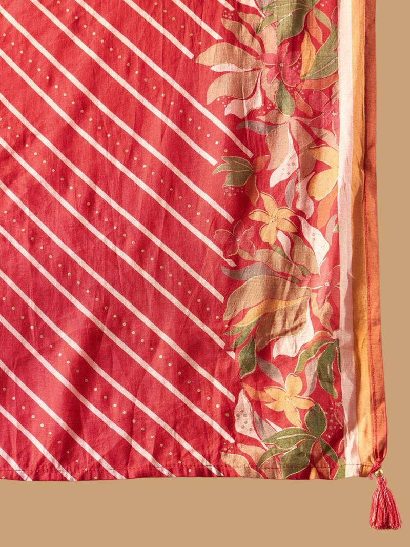 Women Ethnic Motifs Embroidered Empire Kurta with Trousers & Dupatta