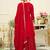 Ethnic Motifs Embroidered Mirror Work Straight Kurta & Palazzos With Dupatta