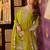 Ethnic Motifs Embroidered V-Neck Sequinned Kurta With Sharara & Dupatta