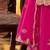Floral Embroidered Sequinned Chinon A-Line Kurta With Palazzos & Dupatta