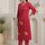 Women Self Design Regular Pure Cotton Kurta with Trousers