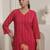 Women Self Design Regular Pure Cotton Kurta with Trousers