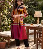Women Printed Regular Pure Cotton Kurta with Trousers