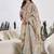 Floral Printed Thread Work Chanderi Silk Kurta with Trouser & Dupatta