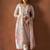 Floral Embroidered Thread Work V-Neck Straight Kurta With Trousers & Dupatta