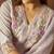 Floral Embroidered Thread Work V-Neck Straight Kurta With Trousers & Dupatta
