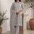 Women Floral Embroidered Regular Thread Work Pure Cotton Kurta with Trousers & With Dupatta
