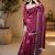 Women floral embroidered regular sequinned fendy satin kurta with sharara & with dupatta