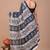 Printed floral ethnic motifs linen digital saree with blouse piece