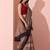 Printed floral ethnic motifs linen digital saree with blouse piece