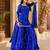 Women bandhani embroidered regular sequinned georgette silk kurta with sharara & with dupatta