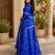 Women bandhani embroidered regular sequinned georgette silk kurta with sharara & with dupatta