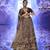 Women's Dark Brown Embroidered Designer Lehenga Choli with V-Neck Blouse & Dupatta