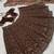 Women's Dark Brown Embroidered Designer Lehenga Choli with V-Neck Blouse & Dupatta