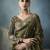 Mehndi Designer Satin Beads Floral Embroidery Border and Sequin Work Saree with Blouse