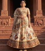 Navratri Ajrakh Print Rayon Lehenga Choli & Blouse With Dupatta