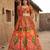 Navratri Ajrakh Print Rayon Lehenga Choli & Blouse With Dupatta