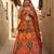 Navratri Ajrakh Print Rayon Lehenga Choli & Blouse With Dupatta
