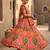 Navratri Ajrakh Print Rayon Lehenga Choli & Blouse With Dupatta