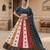 Navratri Ajrakh Print Rayon Lehenga Choli & Blouse With Dupatta