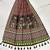 Navratri Ajrakh Print Rayon Lehenga Choli & Blouse With Dupatta