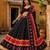 Navratri Ajrakh Print Rayon Lehenga Choli & Blouse With Dupatta