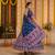 Navratri Ajarakh Print Rayon Semi Stitched Lehenga Choli & Unstitched Blouse With Dupatta