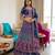 Navratri Ajarakh Print Rayon Semi Stitched Lehenga Choli & Unstitched Blouse With Dupatta