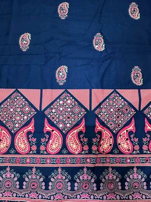 Navratri Ajarakh Print Rayon Semi Stitched Lehenga Choli & Unstitched Blouse With Dupatta 3