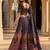 Navratri Ajarakh Print Rayon Semi Stitched Lehenga Choli & Unstitched Blouse With Dupatta