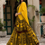 Navratri Ajarakh Print Rayon Semi Stitched Lehenga Choli & Unstitched Blouse With Dupatta