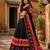 Navratri Ajrakh Print Rayon Lehenga Choli & Blouse With Dupatta