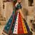 Navratri Ajrakh Print Rayon Lehenga Choli & Blouse With Dupatta