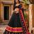 Navratri Ajrakh Print Rayon Lehenga Choli & Blouse With Dupatta