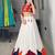 White Thread Work Rayon Plain Navratri Lehenga Choli