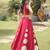 Maroon Mirror Work Silk Blend Printed Navratri Lehenga Choli