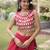 Maroon Mirror Work Silk Blend Printed Navratri Lehenga Choli