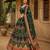 Navratri Ajrakh Print Rayon Lehenga Choli & Blouse With Dupatta