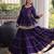 Purple Gota Patti Cotton Poly Embroidered Navratri Lehenga Choli
