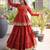 Orange Gota Patti Cotton Poly Embroidered Navratri Lehenga Choli
