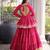 Rani Pink Gota Patti Cotton Poly Embroidered Navratri Lehenga Choli
