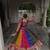 Multicolor Thread Work Georgette Embroidered Navratri Lehenga Choli