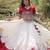 off white silk blend embroidered Navratri lehenga choli