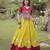 mustard silk blend embroidered Navratri lehenga choli
