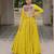 parrot green silk blend plain Navratri lehenga choli