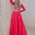 pink silk blend plain Navratri lehenga choli