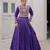 purple silk blend plain Navratri lehenga choli