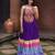 purple rayon printed Navratri lehenga choli