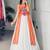 white rayon plain Navratri lehenga choli
